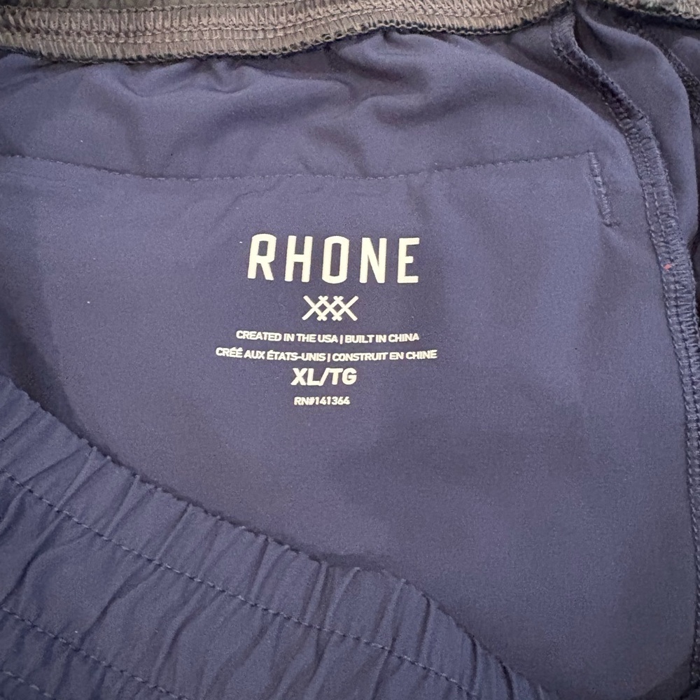 RHONE Navy Blue Athletic Shorts XL - Picture 5 of 5